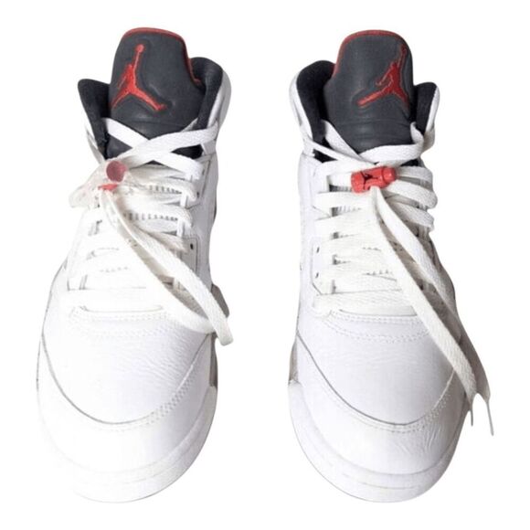 NIKE Air Jordan 5 Retro \'White Cement\' Sneakers Size 8 main image 7